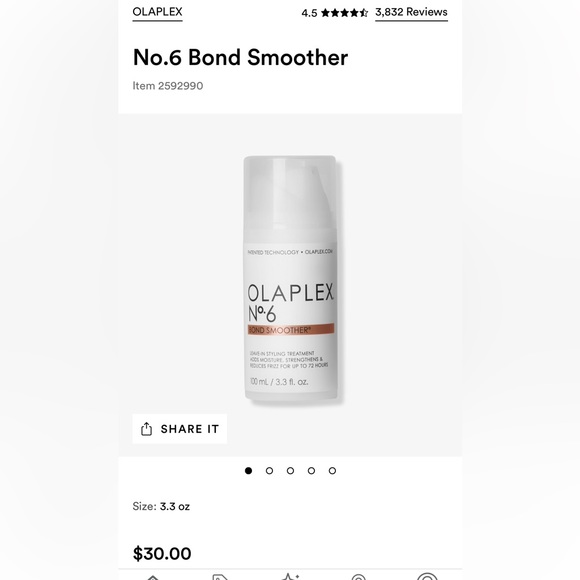 OLAPLEX No.6 Bond Smoother NEW! (#4) - Picture 2 of 5